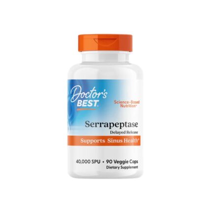 Serrapeptase Enzyme for Sinus Health | Doctor's Best | 90 Veggie Capsules