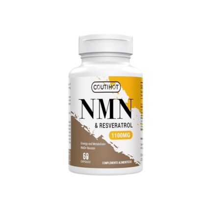 Coutihot NMN and Trans-Resveratrol 1100mg - Antioxidant Support for Longevity with Black Pepper - 60 Vegan Capsules