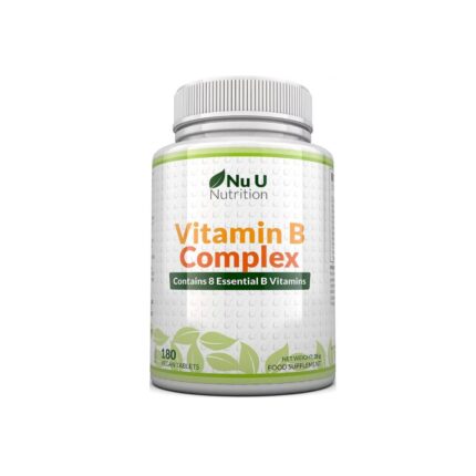 Vitamin B Complex - 180 Vegan Tablets, All 8 Essential B Vitamins, Energy & Immune Support, Made in the UK