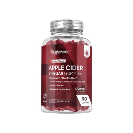 WeightWorld Apple Cider Vinegar Gummies 1000mg – Vegan, Unfiltered with 'The Mother'