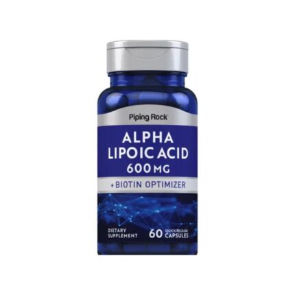 Piping Rock Alpha Lipoic Acid 600mg + Biotin Optimizer – Antioxidant & Metabolic Support