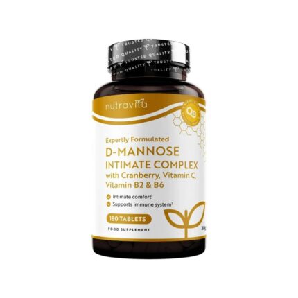 Nutravita D-Mannose Intimate Complex – with Cranberry, Vitamin C, B2 & B6 (180 Tablets)