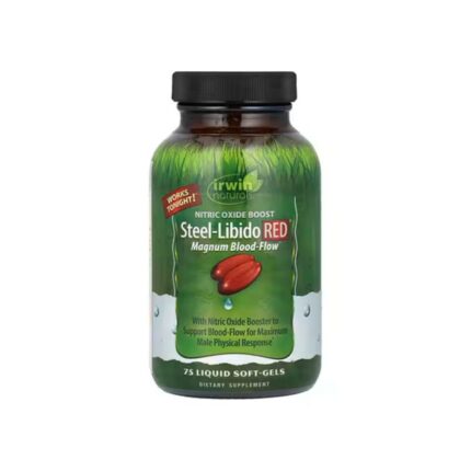 Irwin Naturals Steel-Libido RED™ – Magnum Blood-Flow | 75 Liquid Soft-Gels