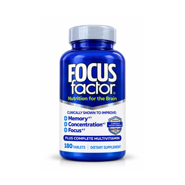 Focus Factor Original Brain Health Multivitamin – 180 Tablets - Image 1
