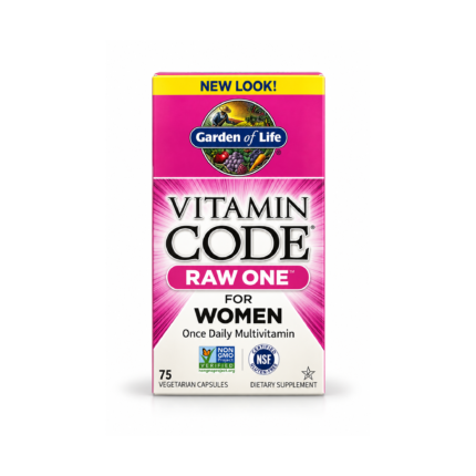 Garden of Life Vitamin Code RAW ONE for Women – 75 Vegetarian Capsules