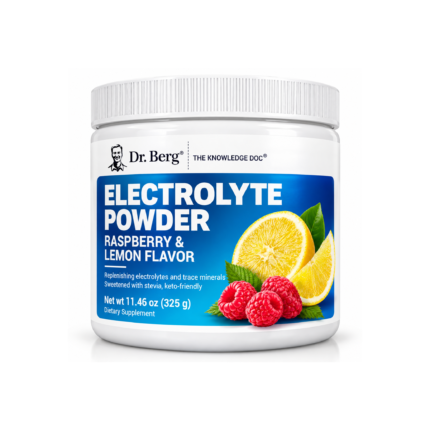 Dr. Berg Electrolyte Powder Raspberry & Lemon – 325g