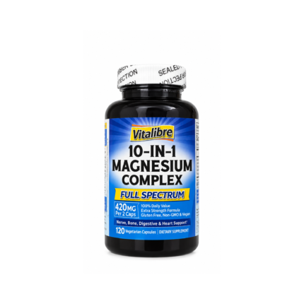 Vitalibre 10-in-1 Magnesium Complex – 120 Capsules