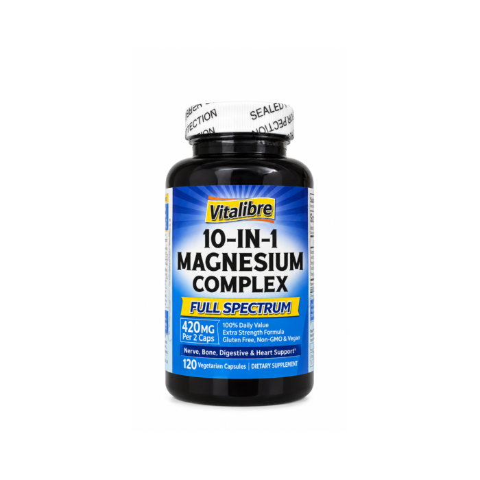 Vitalibre_Magnesium_2060x2060 Vitalibre 10-in-1 Magnesium Complex – 120 Capsules - Image 1