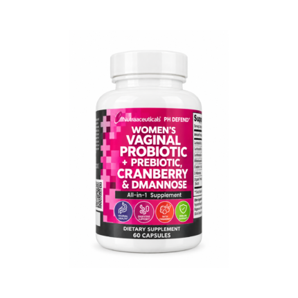 Nutraaceuticals PH Defend Women's Vaginal Probiotic + Prebiotic with Cranberry & D-Mannose – 60 Capsules